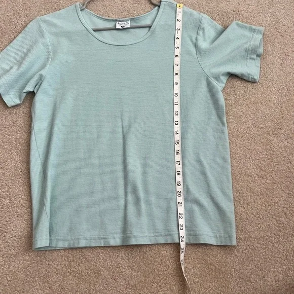 Columbia Sportswear Company Ribbed T-Shirt Short Sleeve Casual Top M - Picture 7 of 8
